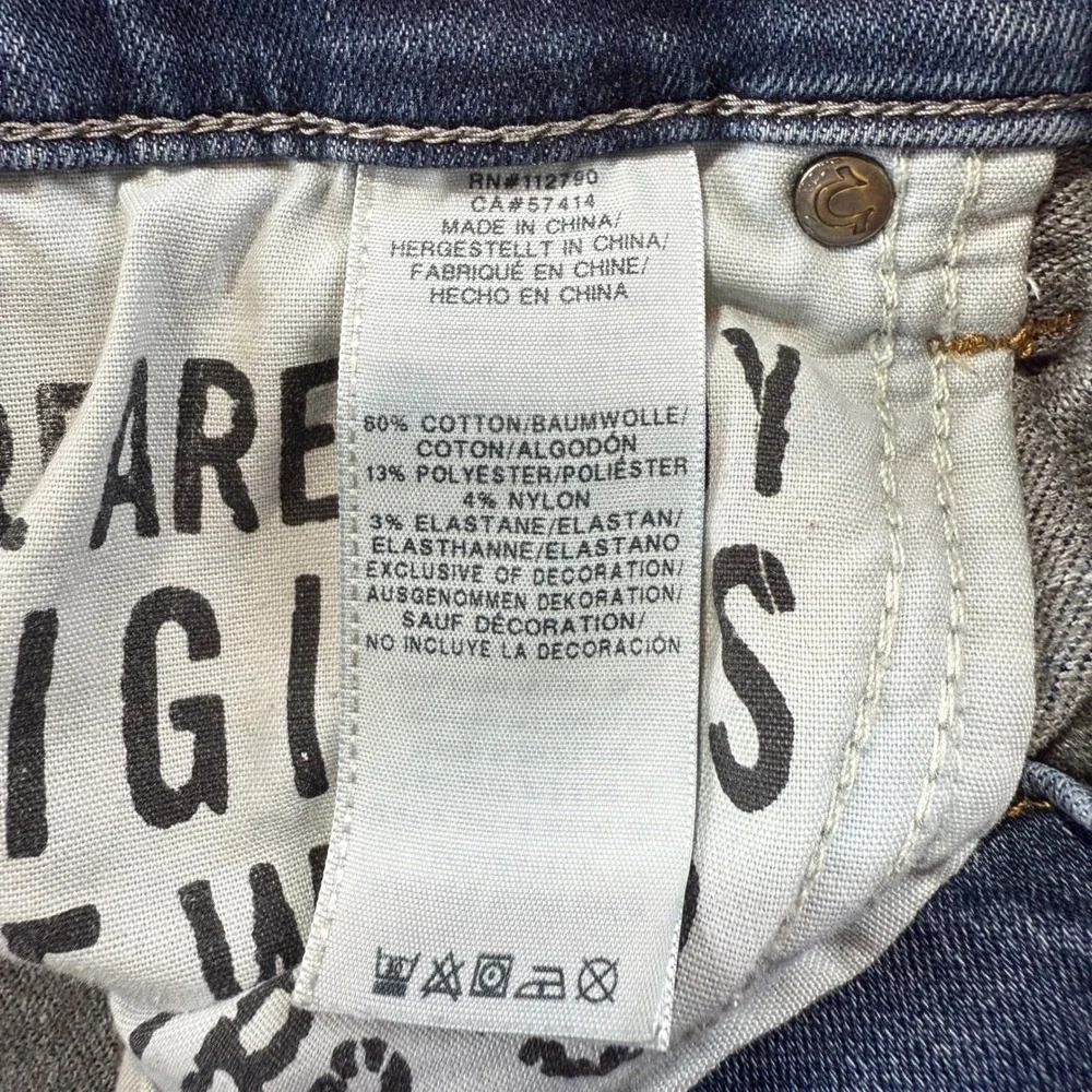 True‎ Religion Rocco Relaxed Skinny Jeans Mens 30 Blue Denim Pants Stretch